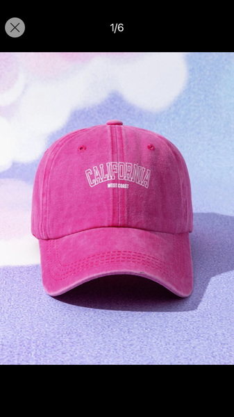 Casquette rose "California"