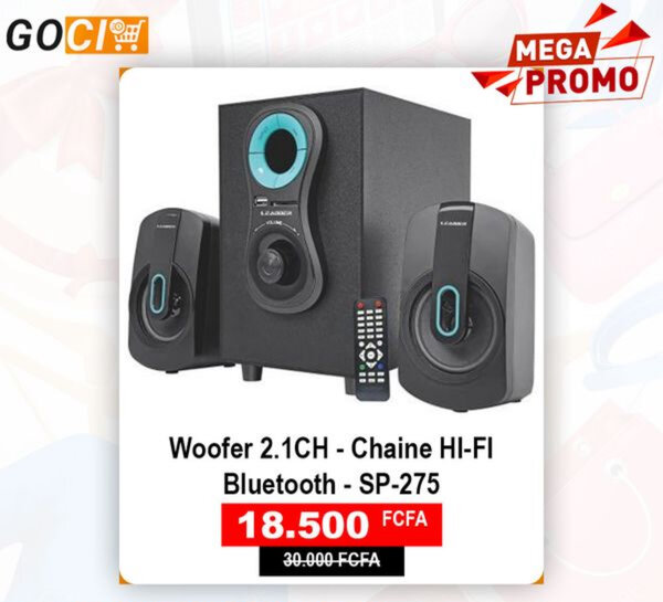 Woofer 2.1 CH -Chaine Hi-Fi Bluetooth - SP-275