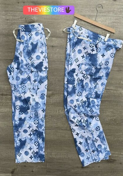 Pantalon Louis Vuitton Tie-Dye Bleu