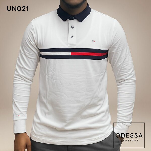 Polo homme manches longues