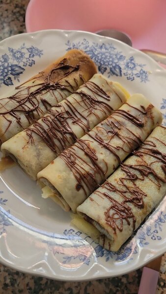 Crêpes au chocolat maison