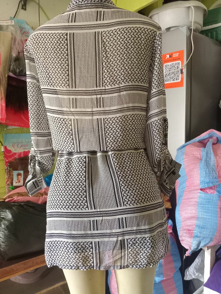 Robe chemise à motifs