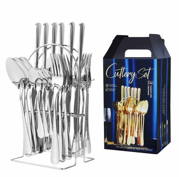 24 Pieces Cutlery Spoons