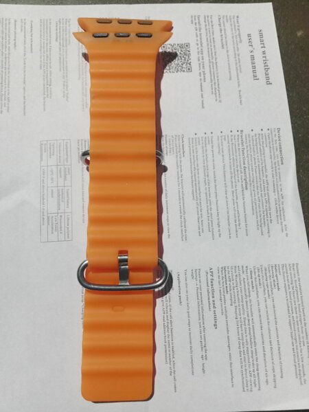 Bracelet montre sport orange