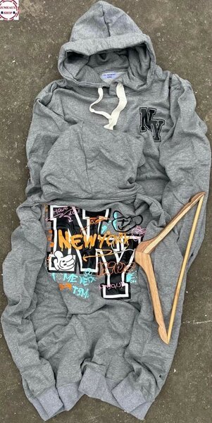 Sweat à capuche gris tendance