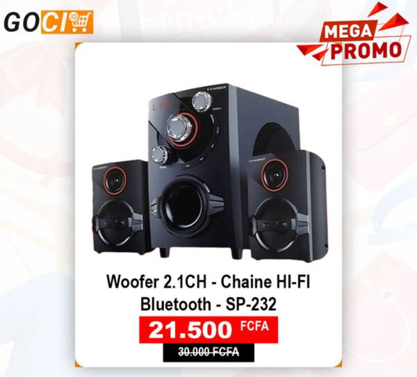 Woofer 2.1 CH -Chaine Hi-Fi Bluetooth - SP-232