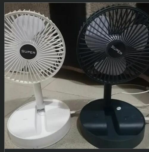 Telescopic folding fan