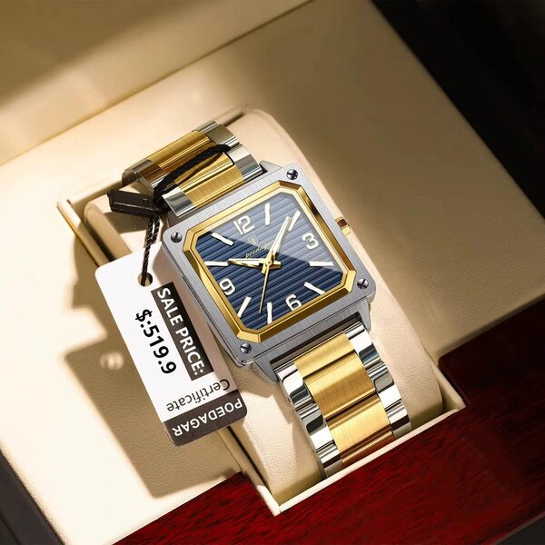 Montre Homme Luxe Bicolore