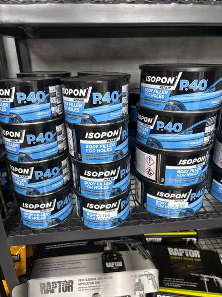 Mastic Isopon P40 pour carrosserie