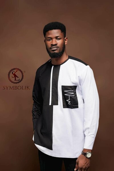 Tunique élégante bicolore