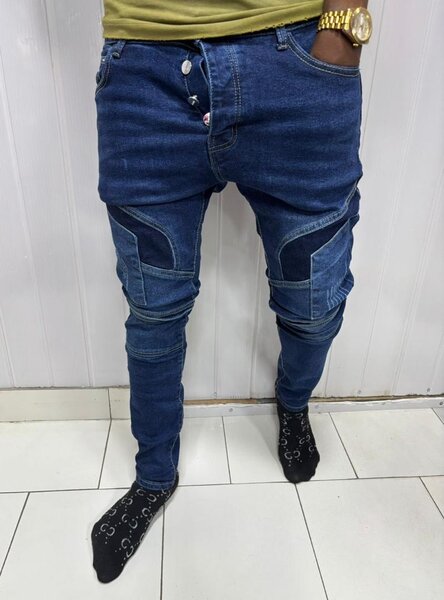 Jeans homme patchwork style
