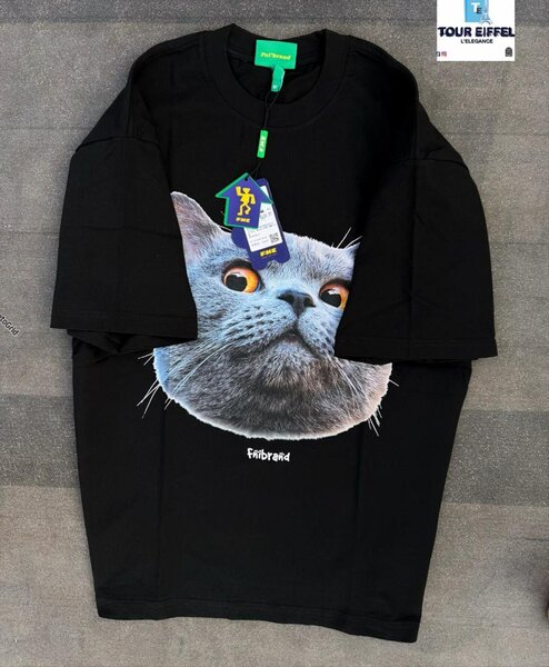 T-shirt chat drôle pour homme