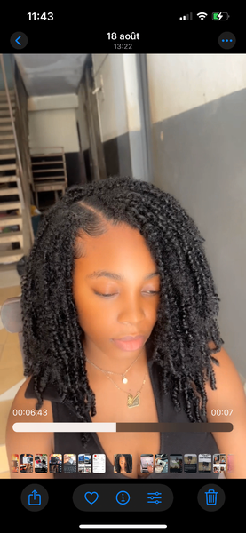 Crochets cheveux bouclés