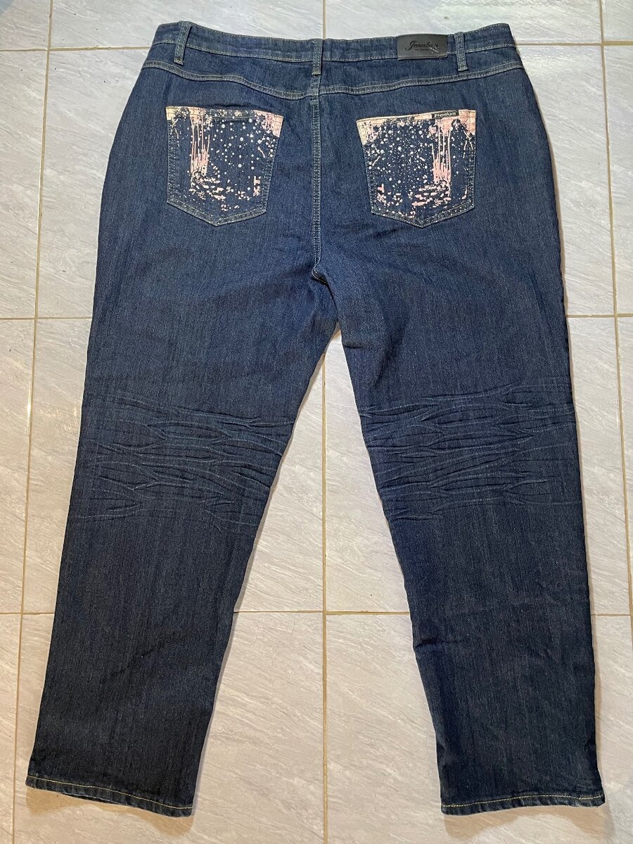 Dark wash denim jeans