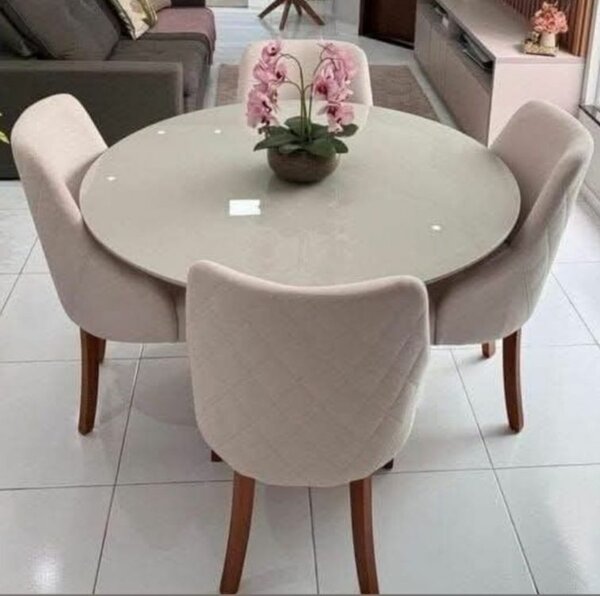 Table à manger ronde en marbre