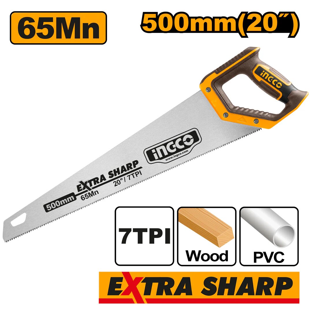 Scie à main 500mm 65Mn