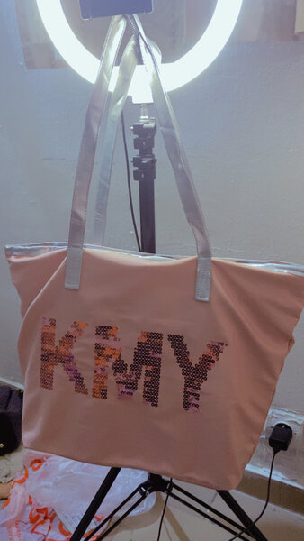 Sac cabas à paillettes KMY