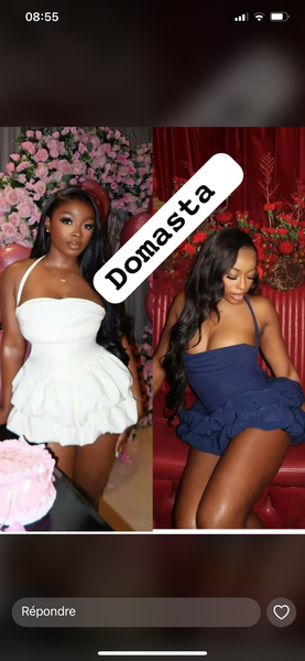 Robe Bustier Évasée Femme