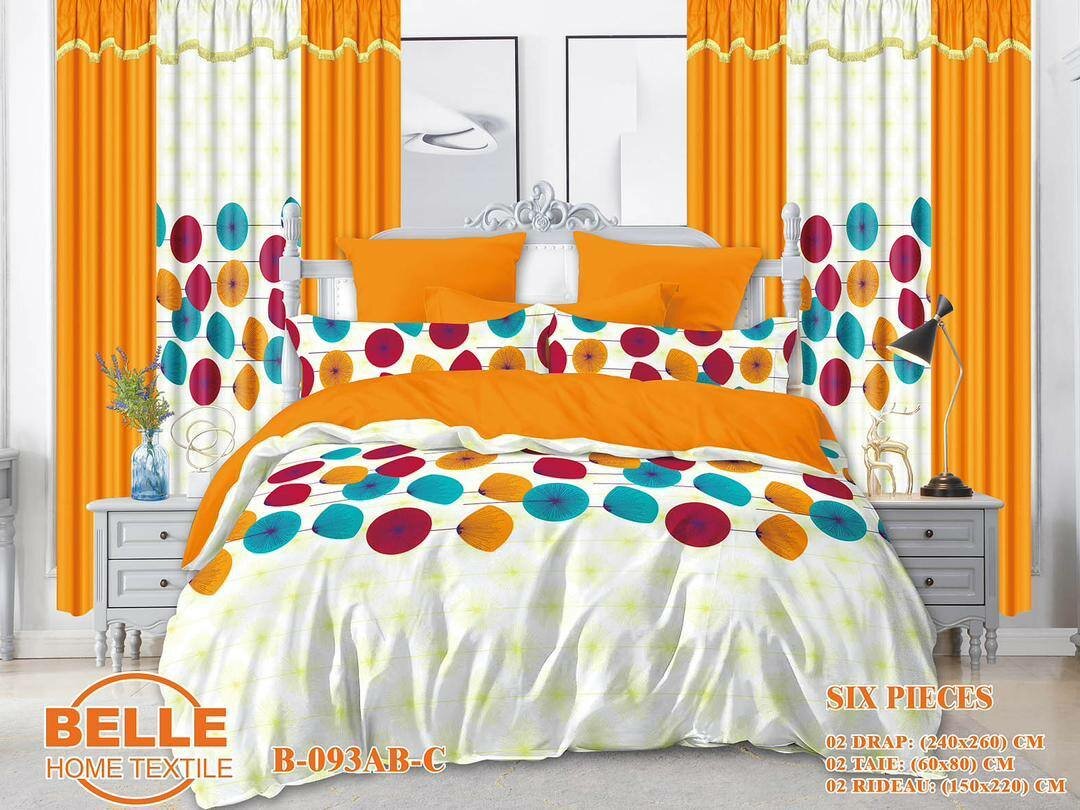 Ensemble draps et rideaux 3place