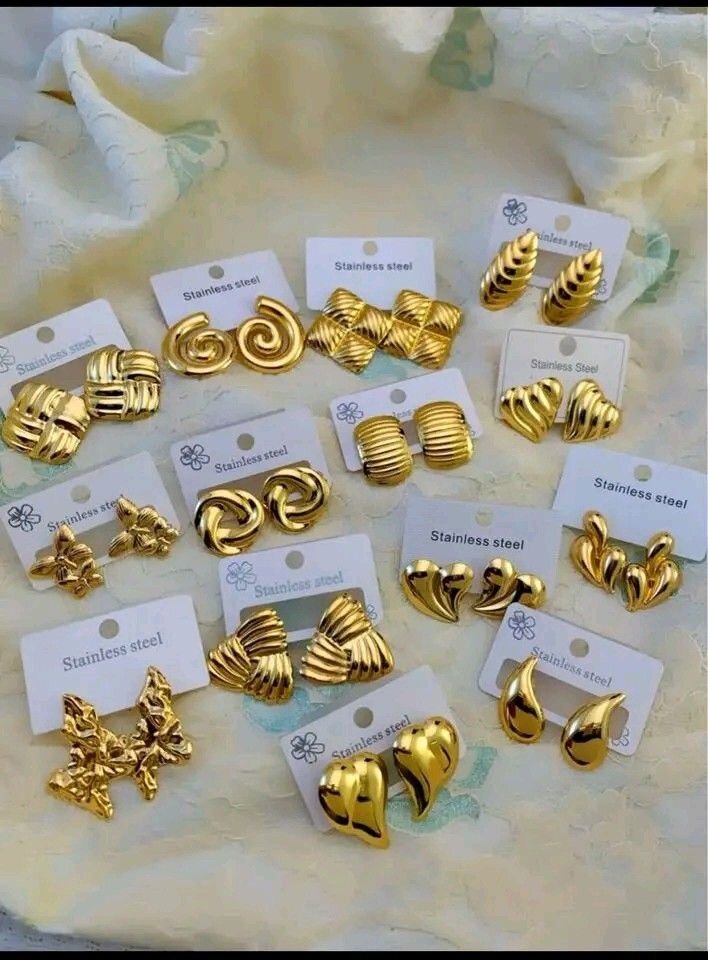 Boucles d'oreilles en acier inoxydable