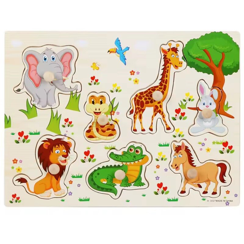 Puzzles éducatifs en bois enfants