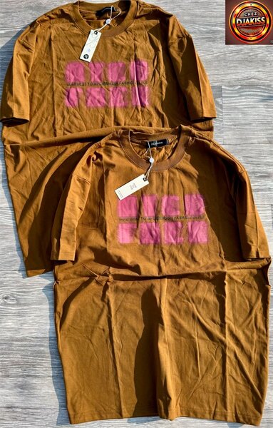 T-shirt marron à imprimé graphique pour homme