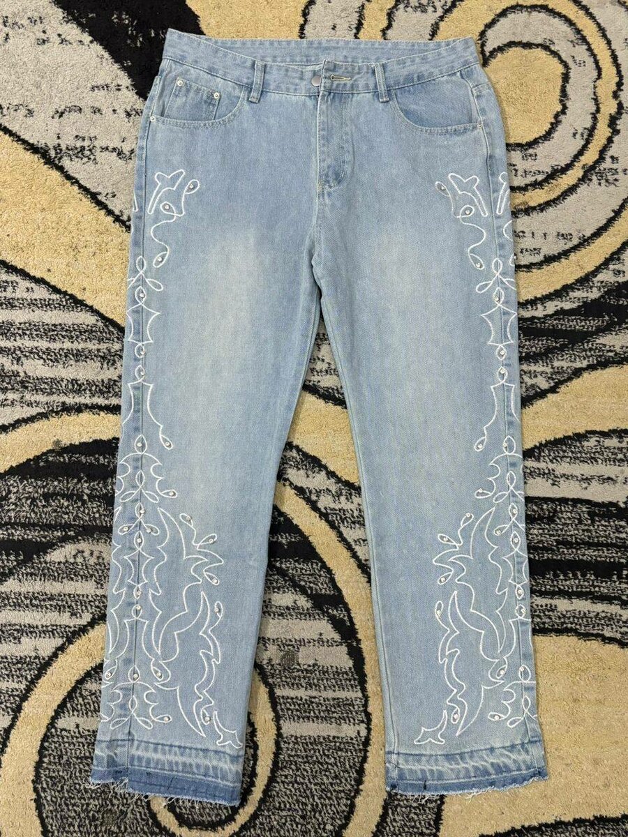 Stylish Embroidered Jeans