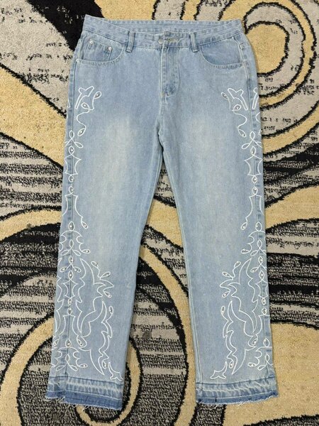 Stylish Embroidered Jeans