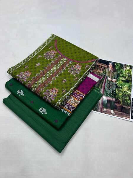 Printed lawn suit