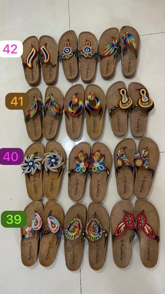 Colorful Beaded Sandals
