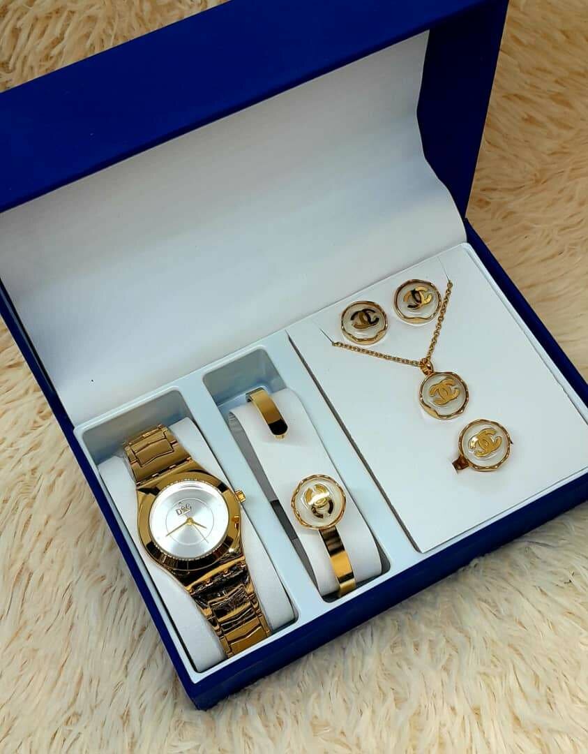 Ensemble Montre et Bijoux Luxe