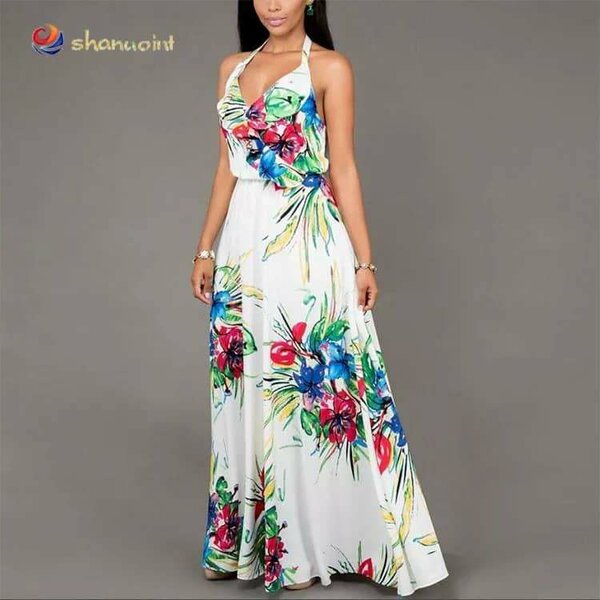 Robe longue florale élégante