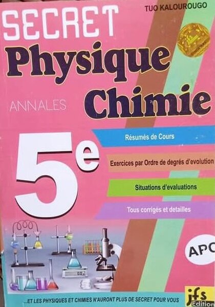Annales Physique Chimie 5e