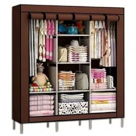 Armoire Penderie Mobile Démontable + Housse