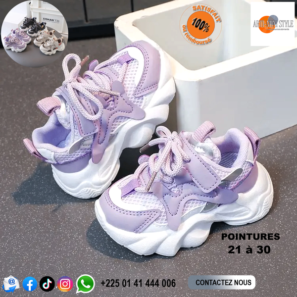 Basket Kiwi, pour enfant