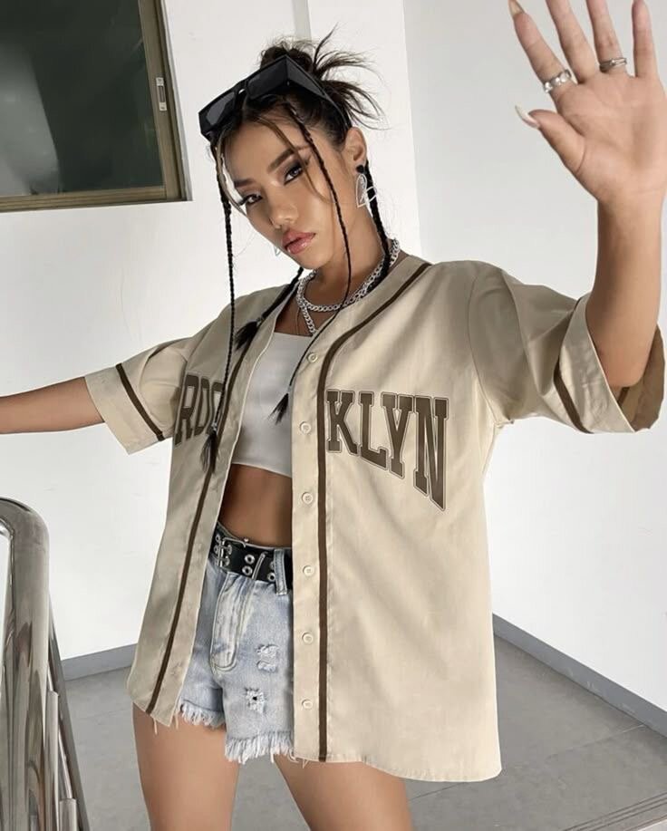 Chemise de baseball unisexe