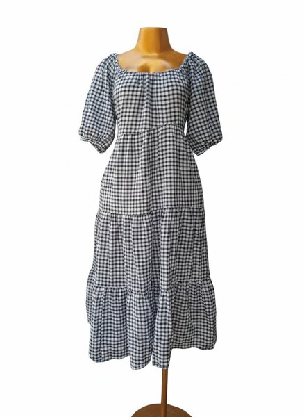 Robe à carreaux élégante