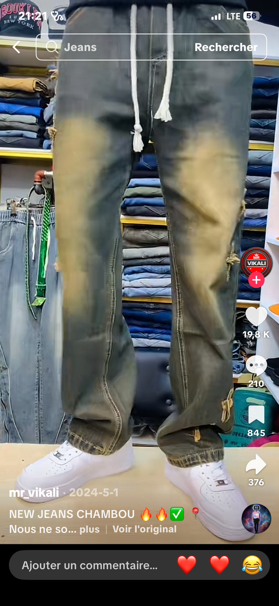 Jeans décontractés tendances
