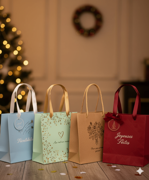 Sacs Cadeaux Festifs Élégants