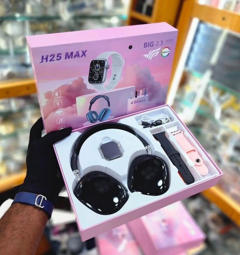 Montre connecte avec casquette