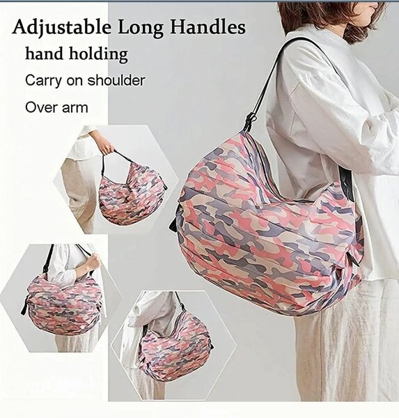 Sac de sport camouflage rose