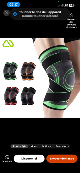 Genouillère de compression ajustable