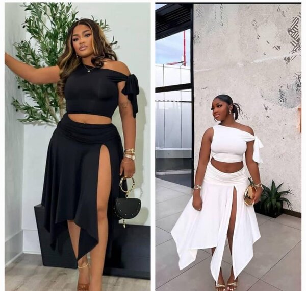 Ensemble asymétrique élégant