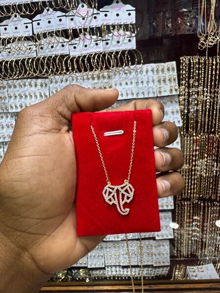 Collier Éléphant Strass