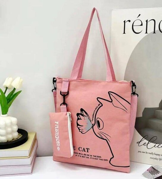 Sac Tendance Chat en Toile