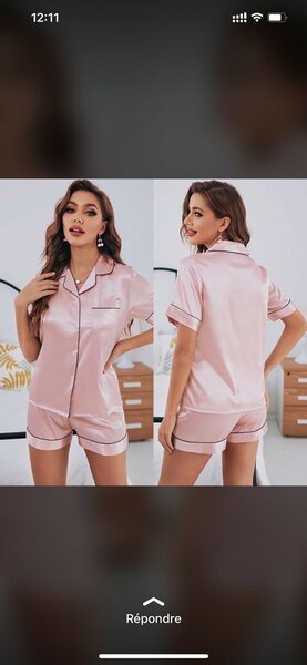 Pyjama en satin élégant pour femme