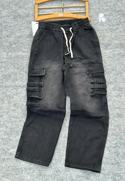 Pantalons cargo en jean pour hommes