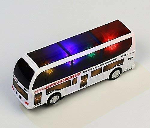 Bus lumineux musical blanc