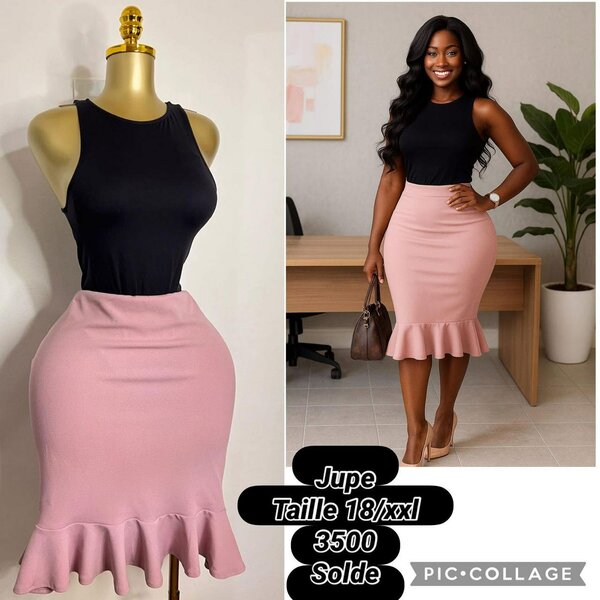 Jupe élégante à volants