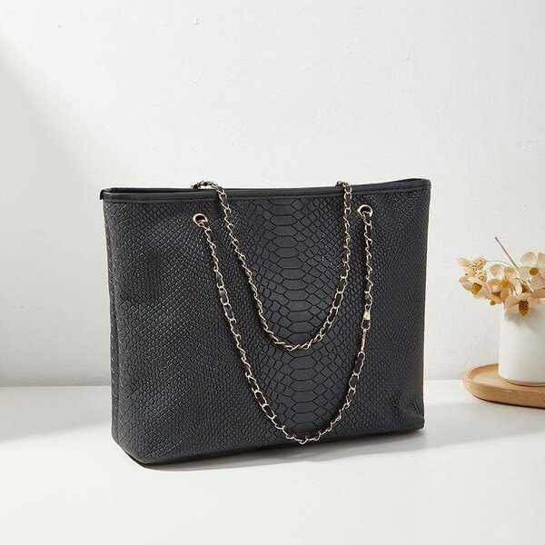 Sac à main en cuir texturé